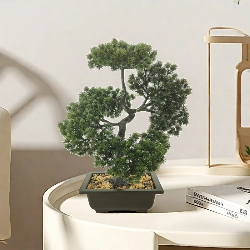plantes artificielles style chinois aiguille de pin décoratives pour fête - vue 3 sur 5