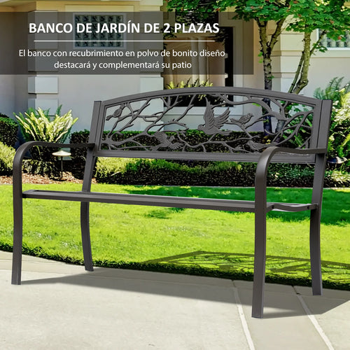 banc de jardin marron avec dossier animal design élégant et confortable