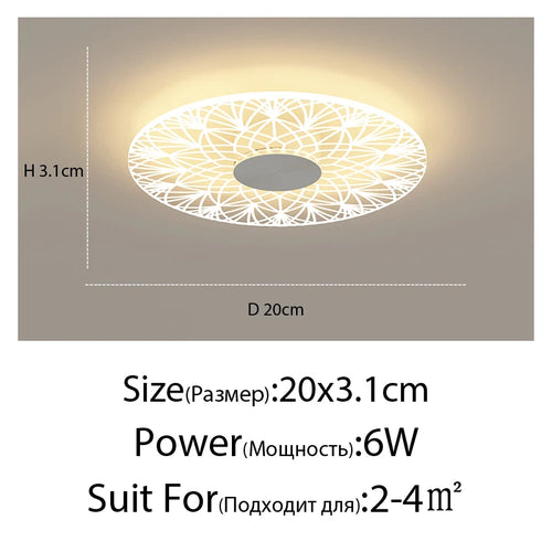Modern minimalist flower-shaped ceiling light - vue 18 sur 21