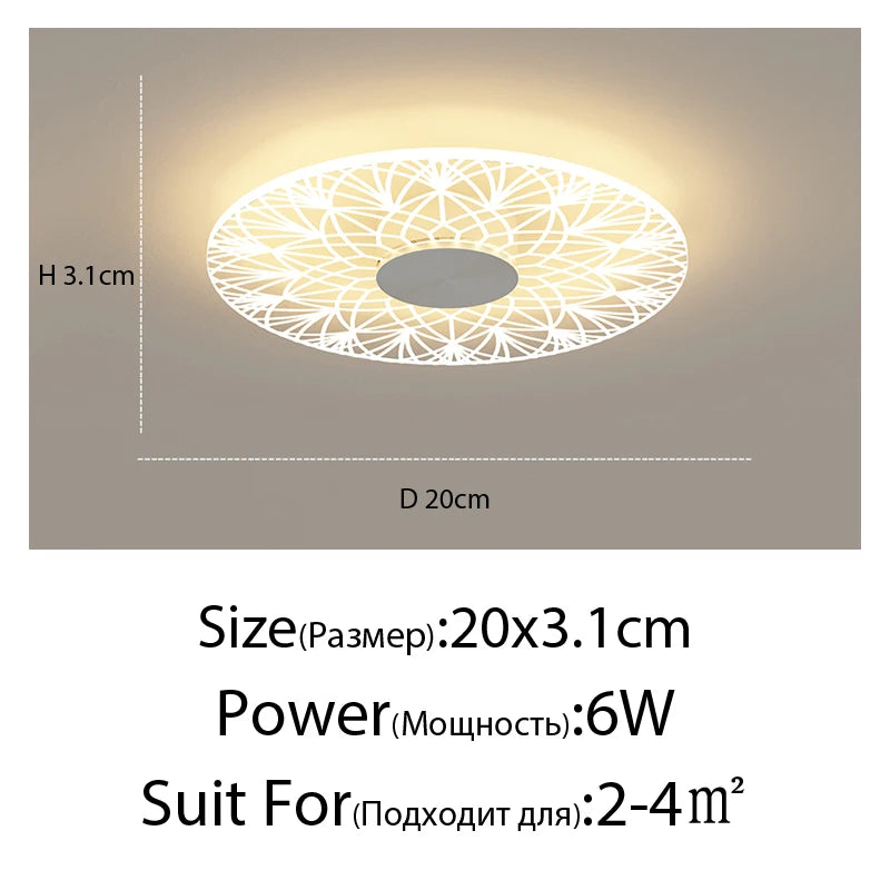 Modern minimalist flower-shaped ceiling light - vue 18 sur 21