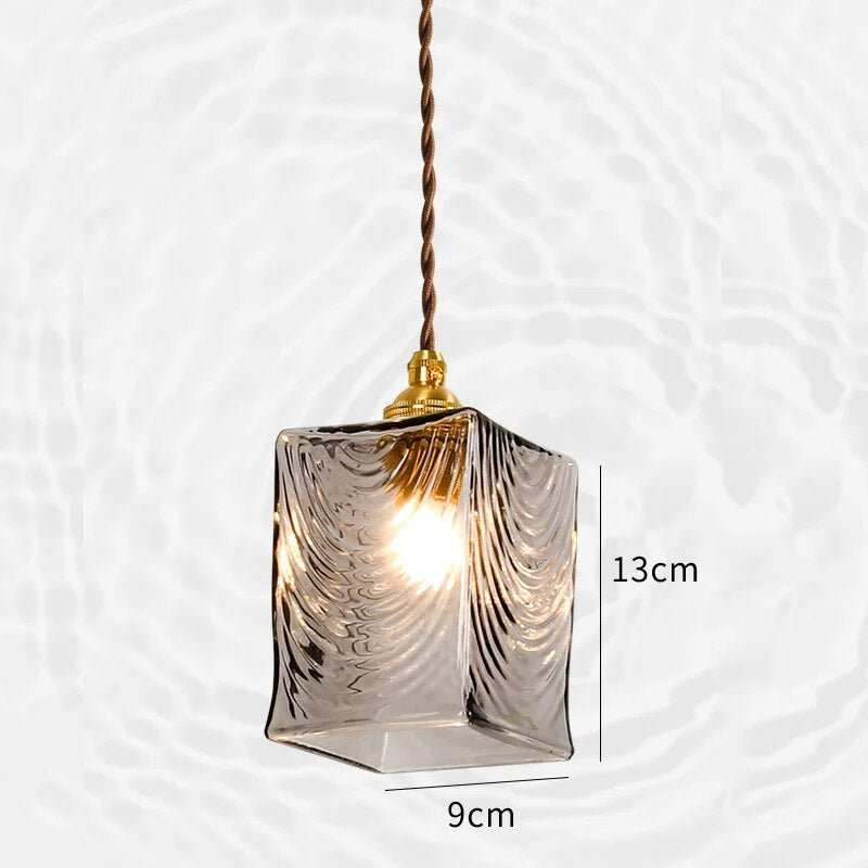 suspension laiton verre salle manger bar - vue 7 sur 9