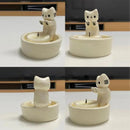 bougeoir chat mignon pour bougie aromathérapie décoratif cadeau anniversaire