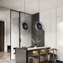 suspension en métal noir style moderne pour intérieur
