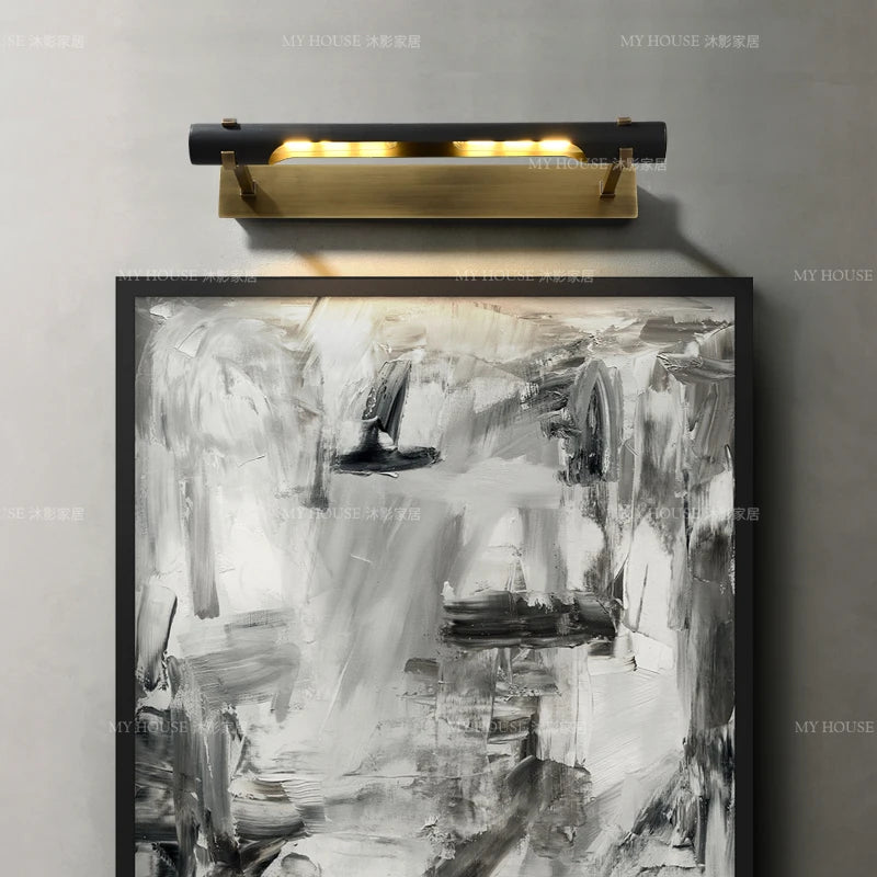 Applique murale en cuivre avec miroir - vue 3 sur 8