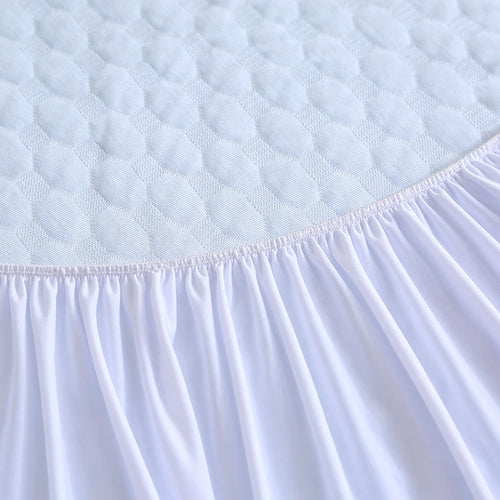 EU Size 35% Bamboo Fiber 65% Polyester , cooling feeling , 30cm Protective Height, Mattress Pad Protector - vue 7 sur 7