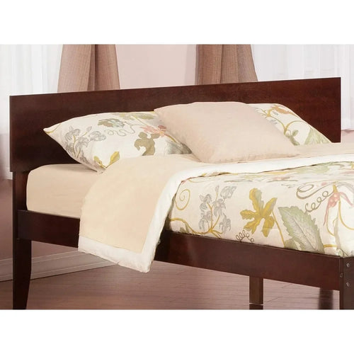 Queen Size Headboard, Walnut, Modern Solid Wood Headboard - vue 3 sur 6