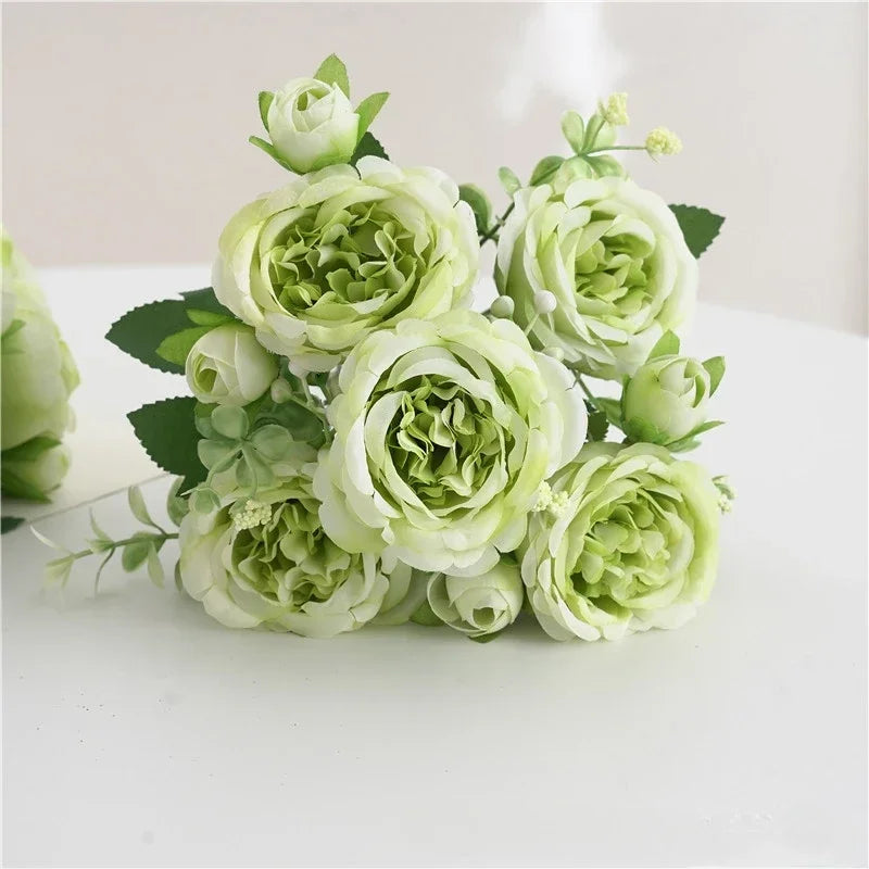 bouquet de pivoines artificielles pour décoration florale intérieure - vue 16 sur 17