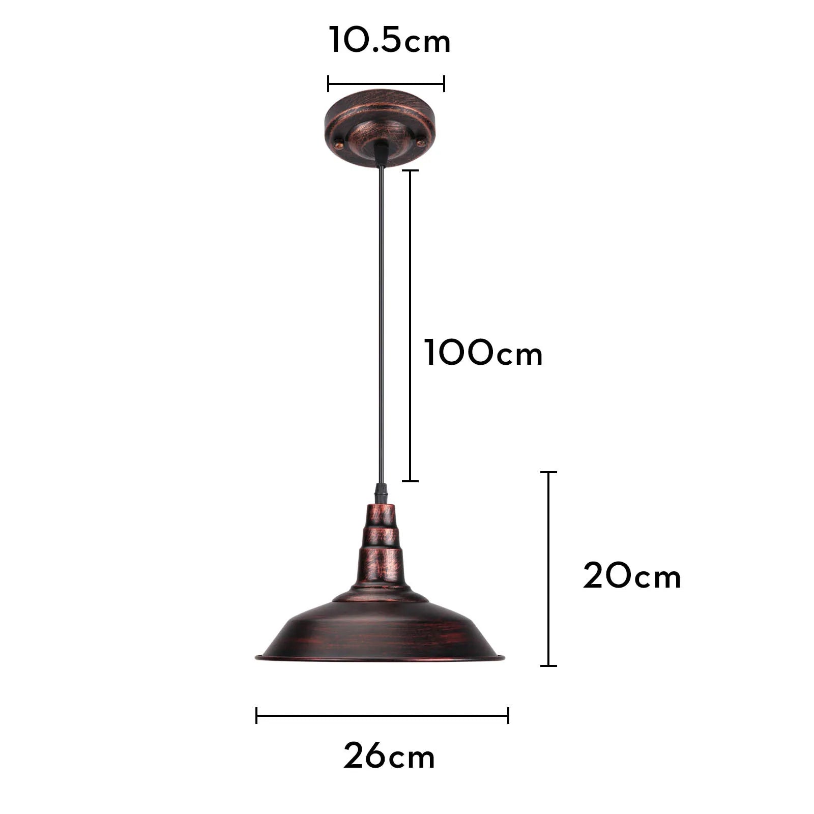 lustre rouille metal plafond maison restaur - vue 22 sur 23