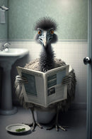 décoration murale humoristique animaux sur les toilettes