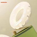 Minimalist LED ceiling light with decorative donut design