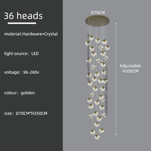 Modern square crystal chandelier for designer lighting