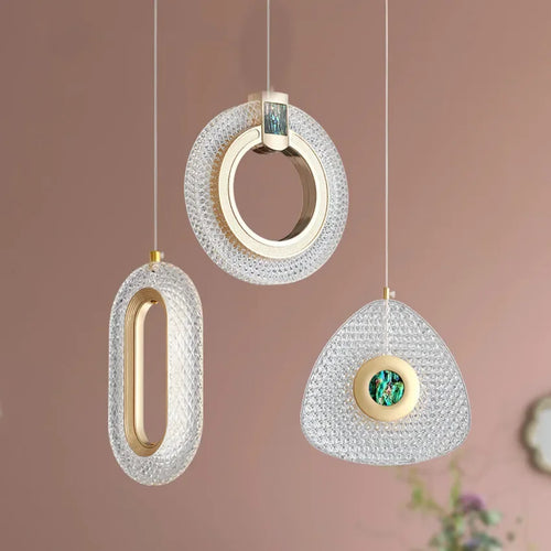 Nordique luxe cristal suspension chambre salon chevet lustre lampe Foyer hôtel Restaurant bureau escalier suspension éclairage