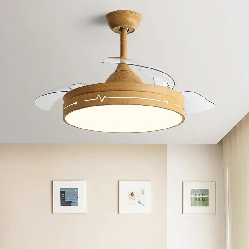 ventilateur de plafond avec lumière et contrôle silencieux - vue 4 sur 12