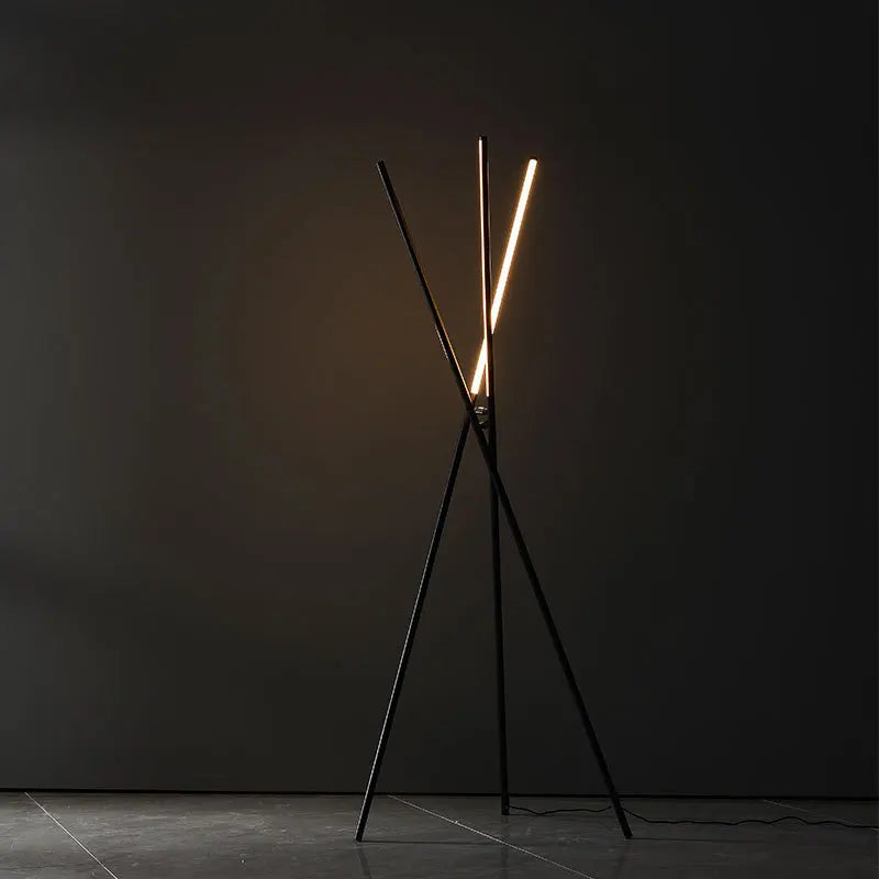 Lampadaire LED minimaliste et créatif en aluminium - vue 5 sur 8