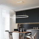 Minimalist Nordic oval chandelier for interior decoration