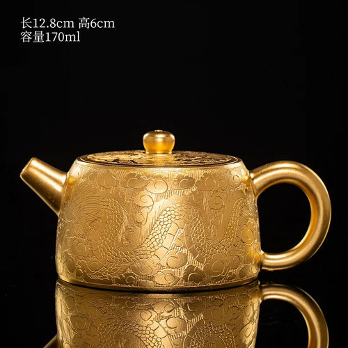 Theiere yixing artisanale dragon phoenix style chinois luxe