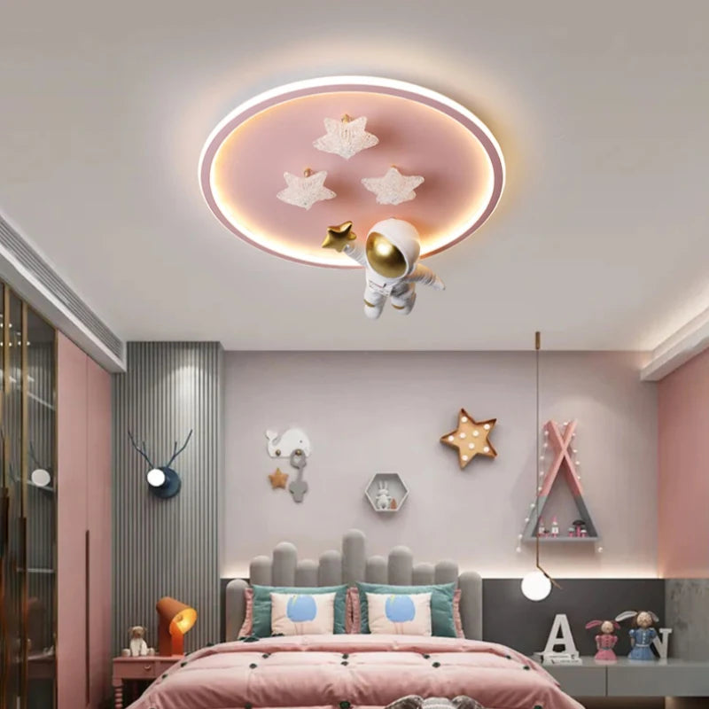 plafonnier moderne astronaute lampe créative pour enfants - vue 4 sur 8