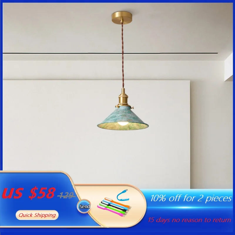 suspension loft luminaire vintage industriel avec abat-jour en métal