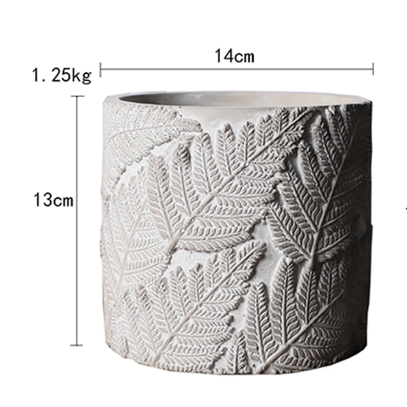 moule silicone pot fleurs béton motif vintage grand format