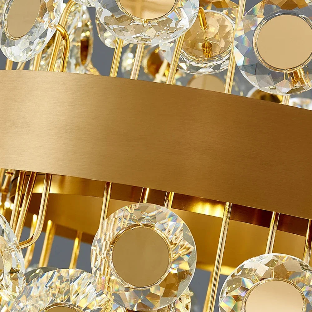 lustre en cristal design italien pour décoration intérieure élégante - vue 6 sur 8