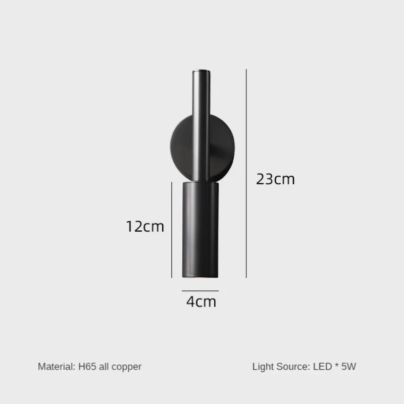 lampe de chevet industrielle en cuivre pour lecture créative