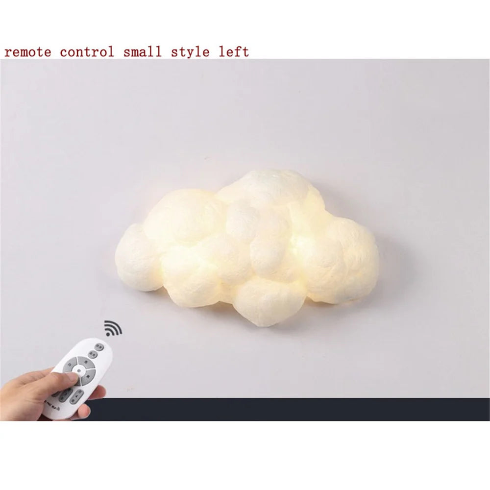 applique murale led nuage en imitation soie décorative pour enfants - vue 13 sur 14