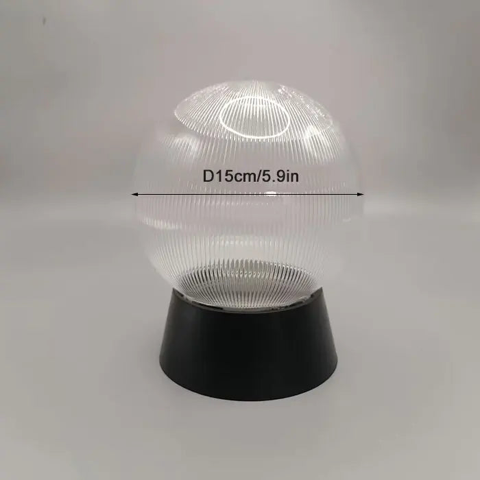 lampadaire extérieur globe noir pour éclairage de jardin et terrasse - vue 9 sur 15