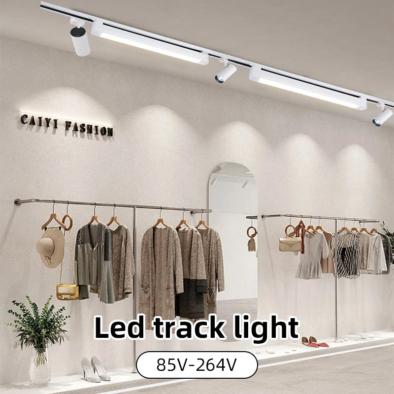 ensemble d'éclairage sur rail à led pour intérieur décoratif - vue 2 sur 30