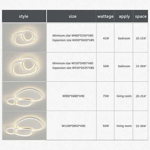 plafonnier nordic led rond luminaire d'éclairage décoratif intérieur