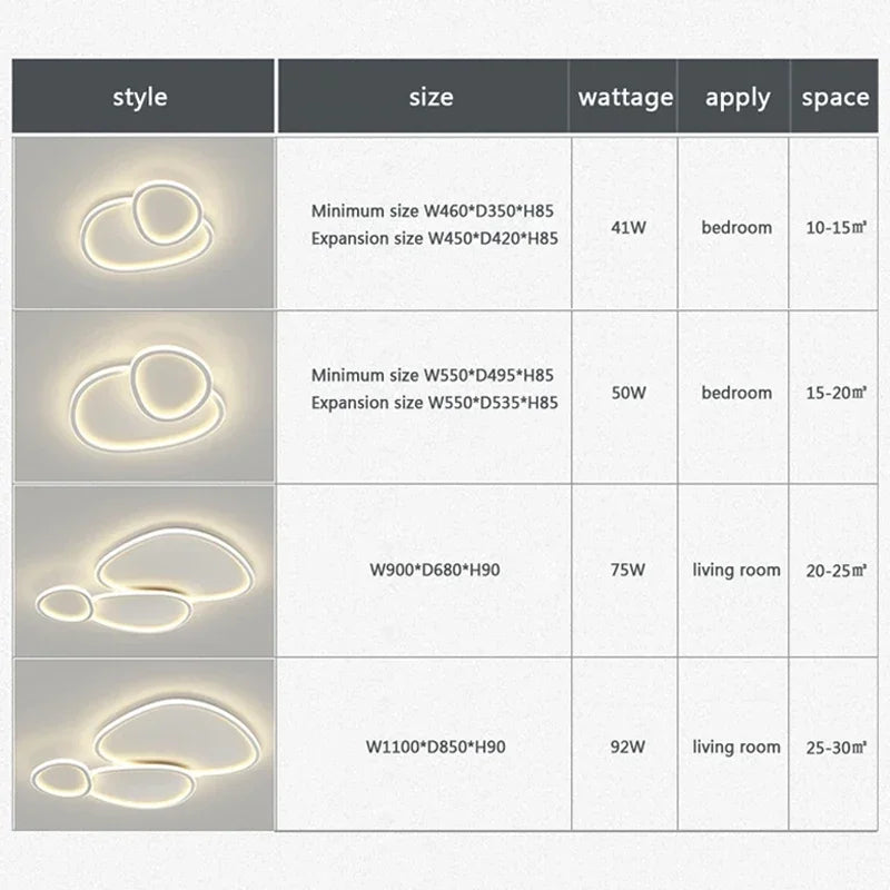 plafonnier nordic led rond luminaire d'éclairage décoratif intérieur - vue 6 sur 10