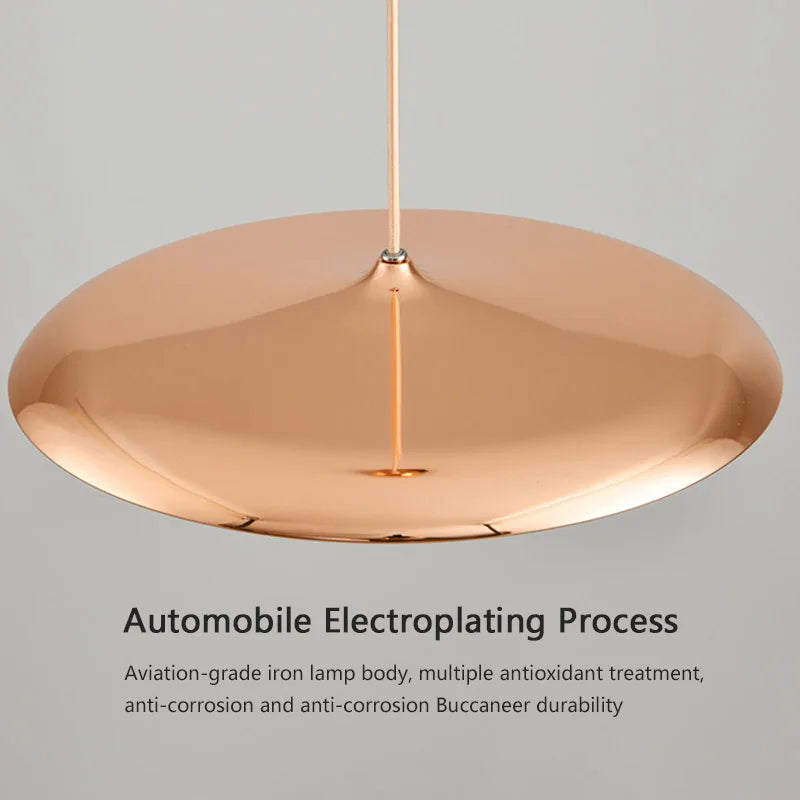 lampe led suspendue design nordique simple avec soucoupe volante - vue 7 sur 14