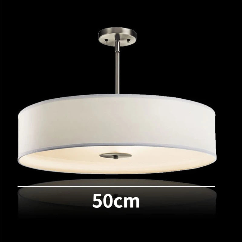 Lustre LED nordique circulaire moderne - vue 8 sur 9