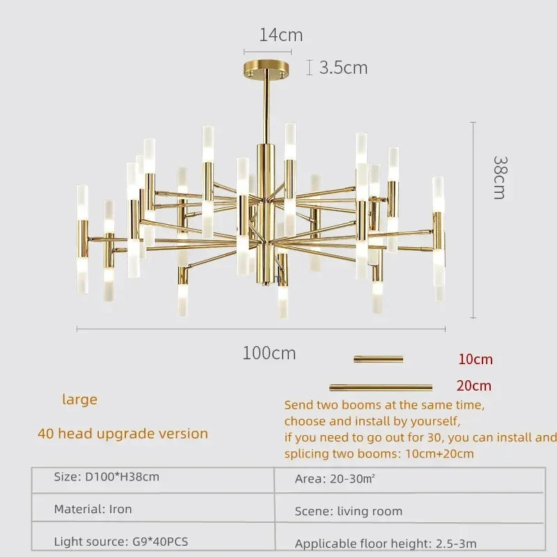 suspension moderne en acrylique pour décoration intérieure élégante - vue 13 sur 18