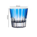Verre whisky cocktail stries verticales design cristal 200ml