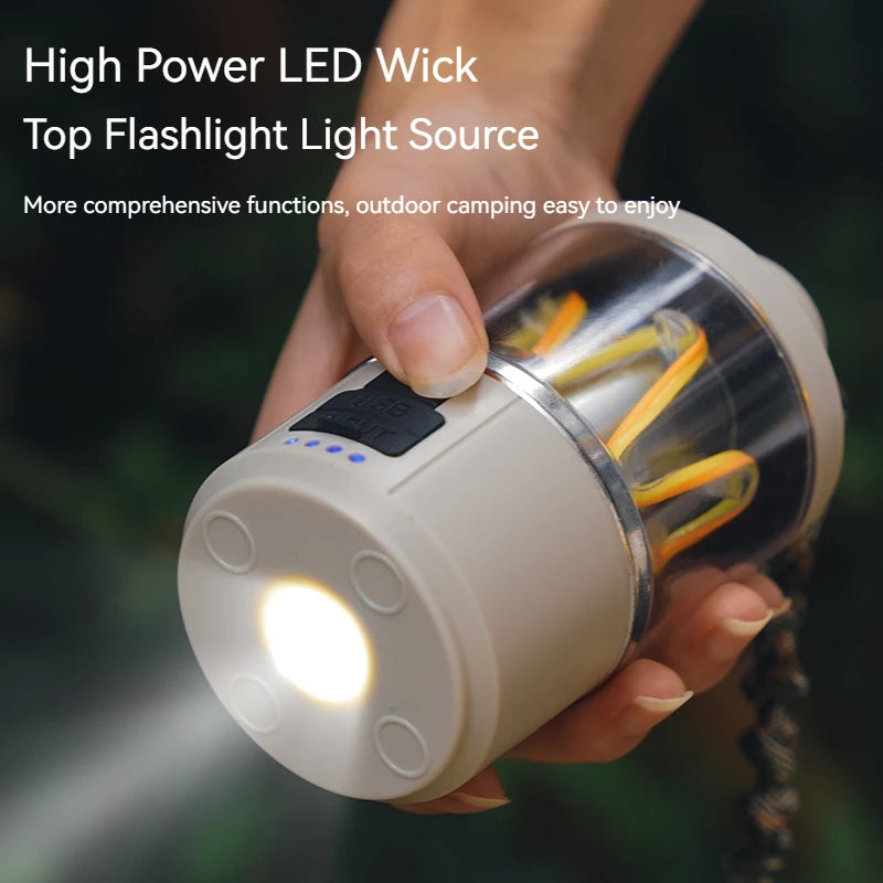 lampe de camping led rechargeable portable pour extérieur - vue 3 sur 6