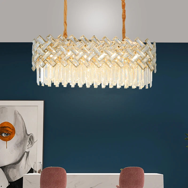 lustre moderne en cristal pour décoration intérieure élégante - vue 6 sur 10