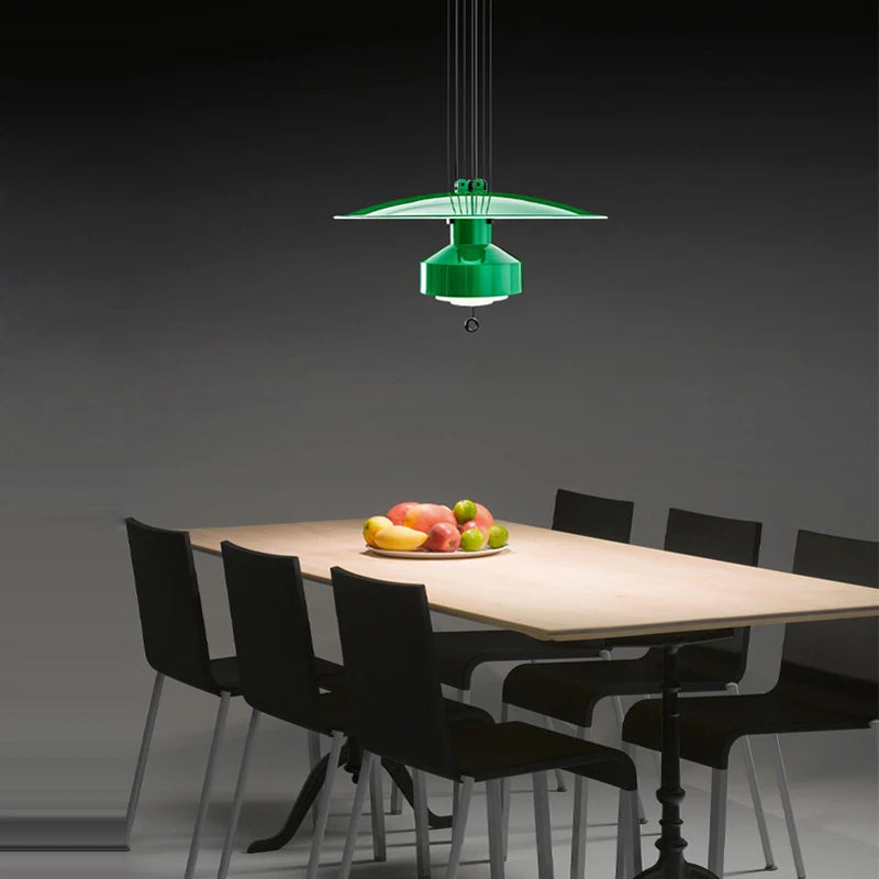 lustre italien flexible en aluminium avec leds dimmables - vue 6 sur 14