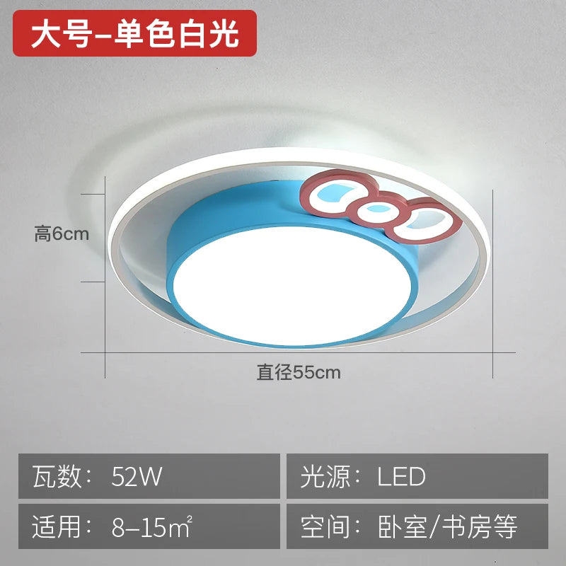 plafonnier led rond pour enfants protection des yeux éclairage doux - vue 11 sur 15