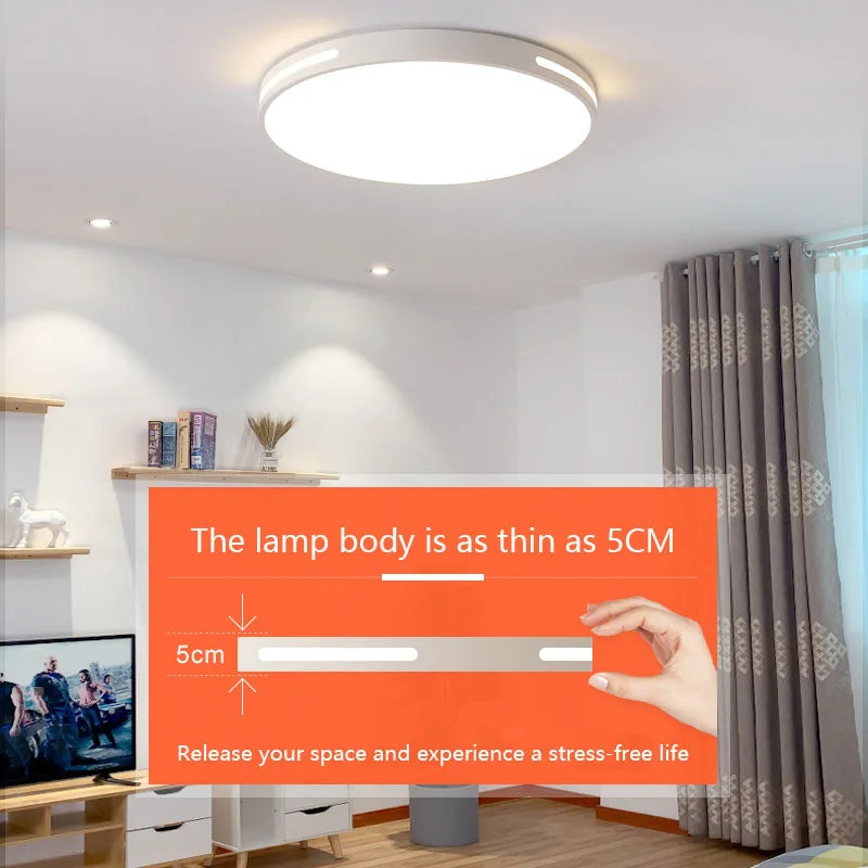 plafonnier led ultra mince design moderne pour intérieur - vue 4 sur 28