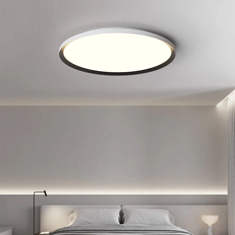 plafonnier led rond ultra-mince moderne sans protection stroboscopique - vue 4 sur 11