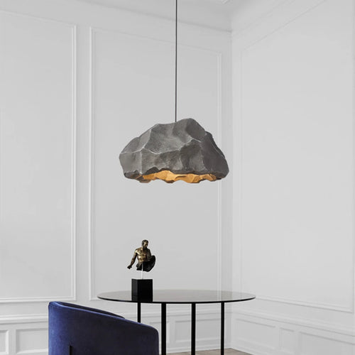 Plafonnier design nordique pour Restaurant salon lampe en résine corps Style nostalgique à la main suspension