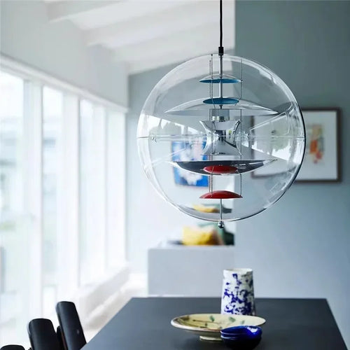 Modern spherical planetary light, coffee shop, tea restaurant, bar designer, interior decoration light - vue 4 sur 9
