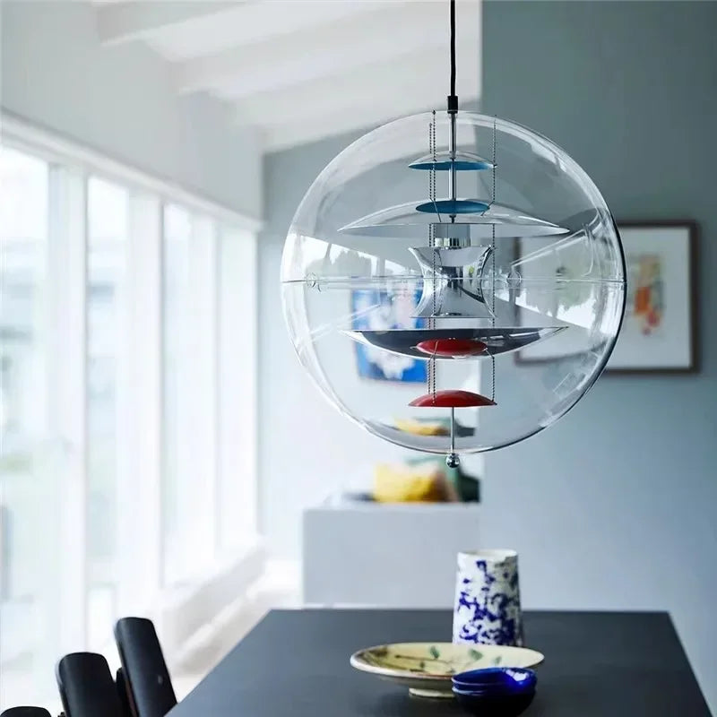 Modern spherical planetary light, coffee shop, tea restaurant, bar designer, interior decoration light - vue 3 sur 9