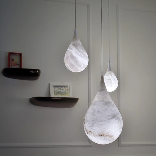 Suspension moderne avec marbre design - vue 4 sur 27