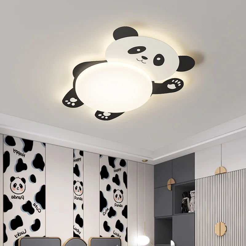 plafonnier panda mignon pour chambre d'enfant moderne minimaliste - vue 5 sur 7