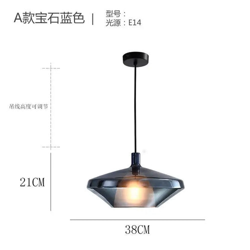 suspension en verre nordique créative pour intérieur moderne - vue 13 sur 13