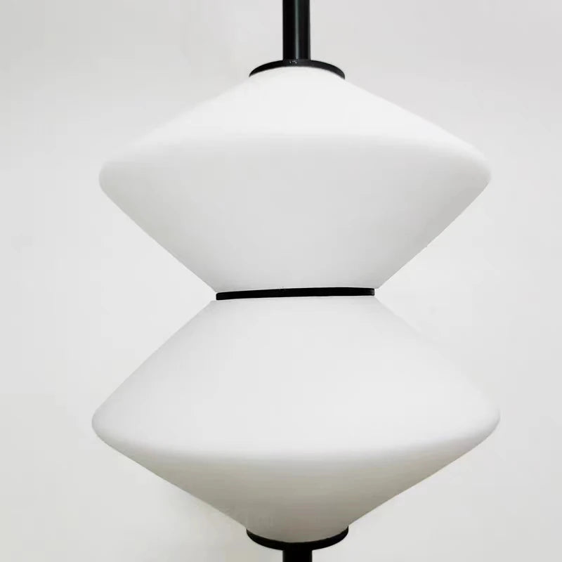 lampe led suspendue en verre moderne avec fil métallique réglable - vue 6 sur 10