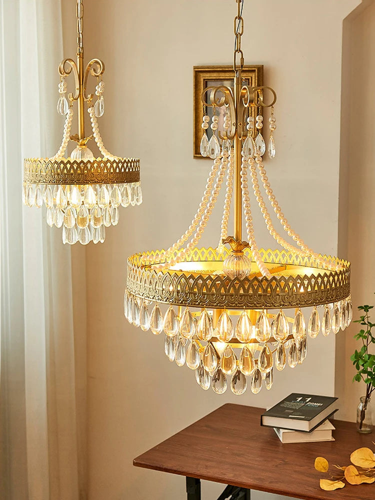 lustre cristal led tendance 2024 pour éclairage moderne intérieur - vue 6 sur 14