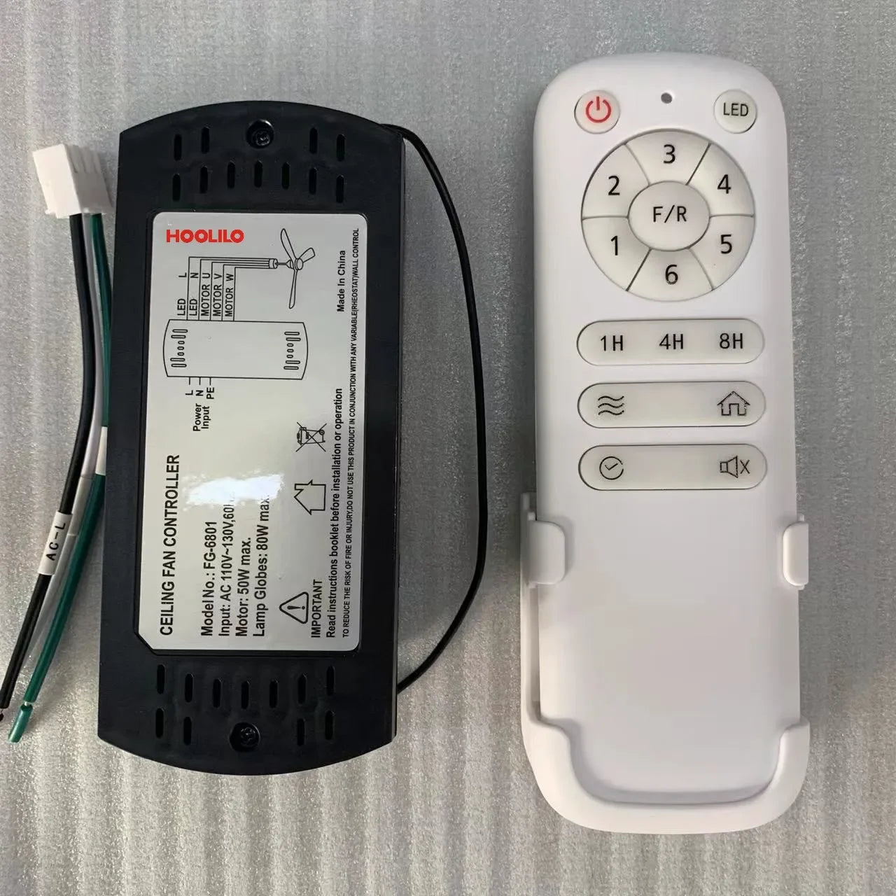 ventilateur de plafond moderne en bois avec télécommande et moteur silencieux - vue 10 sur 9