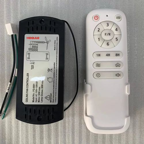 ventilateur de plafond moderne en bois avec télécommande et moteur silencieux